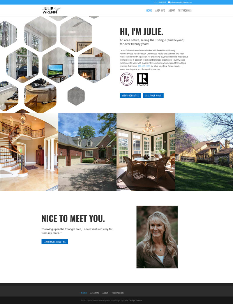 small business realtor website