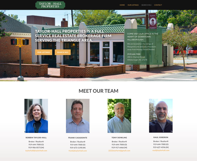 small business realtor website featured